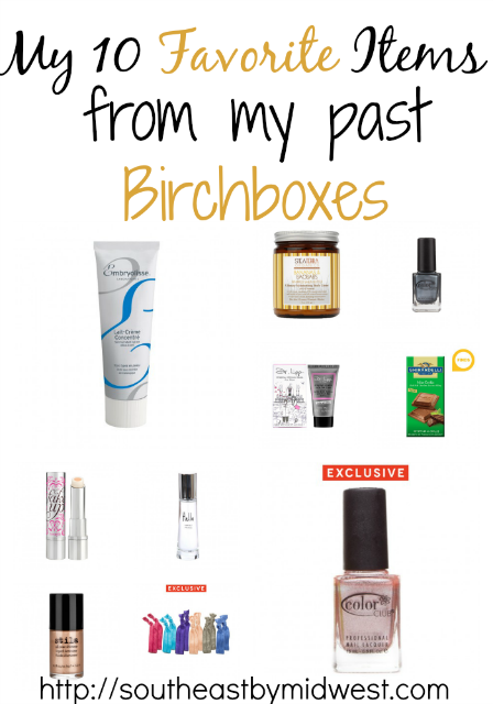 10 Favorite Items from My Past Birchboxes on southeastbymidwest.com