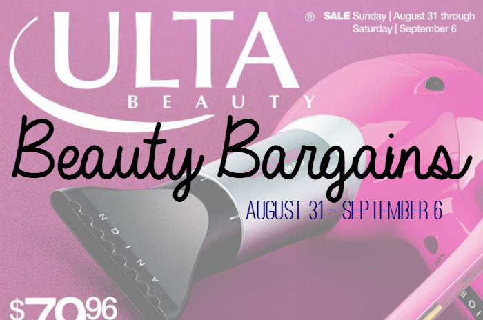 Beauty Bargains August 31st to September 6th Featured Image on southeastbymidwest.com #beauty #bblogger #beautyblogger #beautybargains #cvs #ulta #riteaid #walgreens #target #kmart