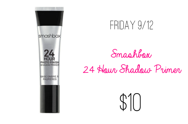 Ulta 21 Days of Beauty Steals Friday 9/12 Smashbox 24 Hour Shadow Primer on southeastbymidwest.com #ulta #beautysteals #smashbox