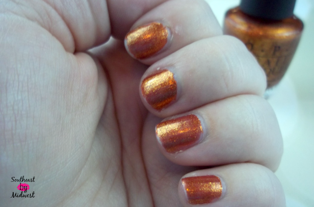 OPI A Woman's Prague-ative Nails with Bottle on southeastbymidwest.com #opi #nails #notd #fall #awomanspragueative