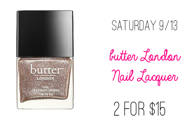 Ulta 21 Days of Beauty Steals Saturday 9/13 butterLondon Nail Lacquer on southeastbymidwest.com #ulta #beautysteals #butterlondon