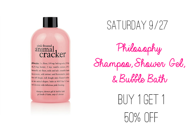 Ulta 21 Days of Beauty Steals Saturday 9/27 Philosophy Shower Gel, Shampoo, and Bubble Bath on southeastbymidwest.com #ulta #beautysteals #philosophy