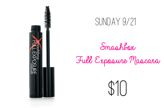 Ulta 21 Days of Beauty Steals Sunday 9/21 Smashbox Full Exposure Mascara on southeastbymidwest.com #ulta #beautysteals #smashbox