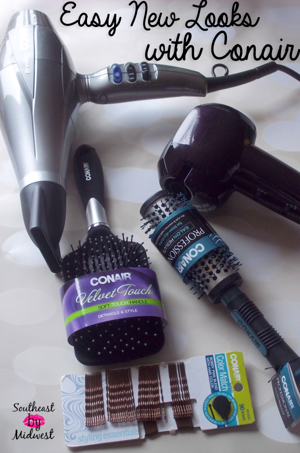 Easy New Looks with Conair on southeastbymidwest.com #HeartMyHair #CollectiveBias #ad #cbias