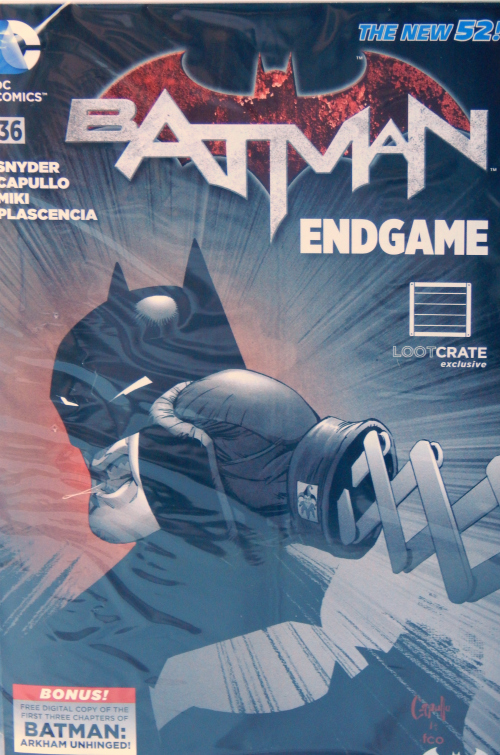 One item in the December Loot Crate was a Batman Endgame Comic