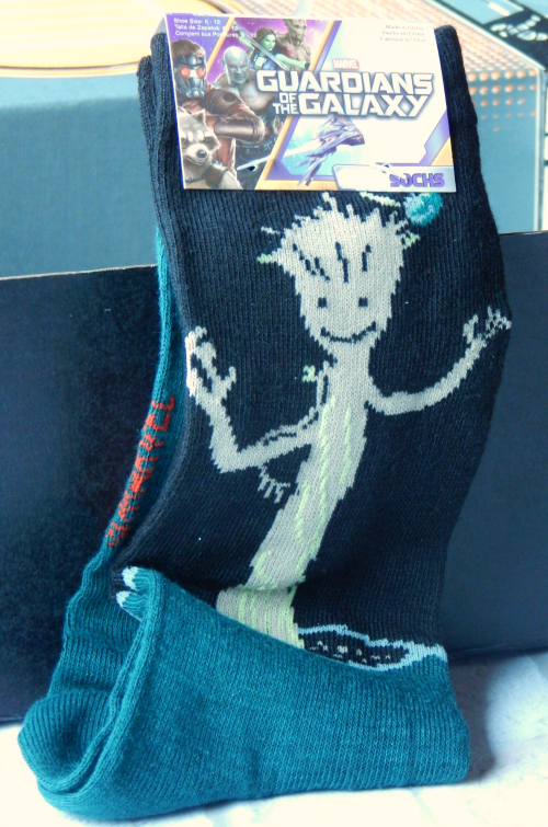 One item in the December Loot Crate was Dancing Groot Guardians of the Galaxy Socks