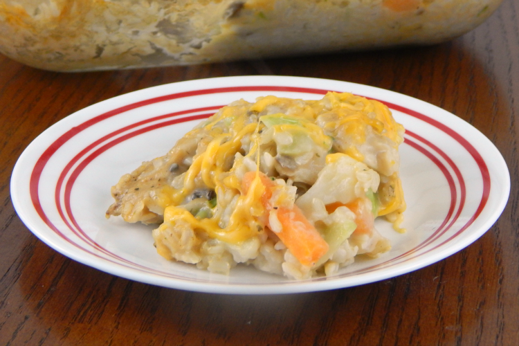 Easy Cheesy Chicken and Veggie Casserole Featured Image