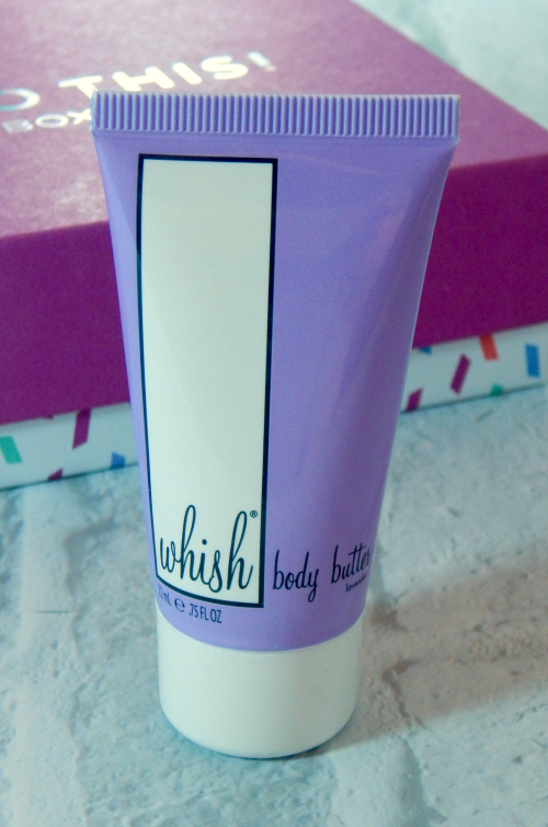 One of the items in the Tone It Up January Birchbox was Whish Body Butter