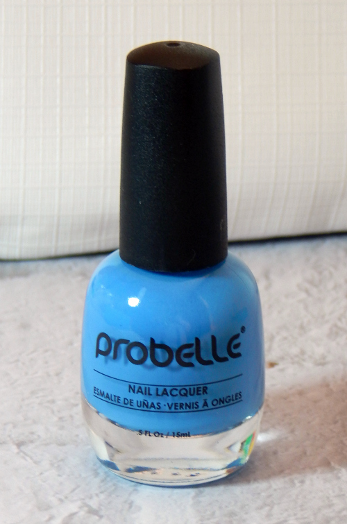 One item in the January Ipsy bag was a Probelle Nail Lacquer in Into the Blue