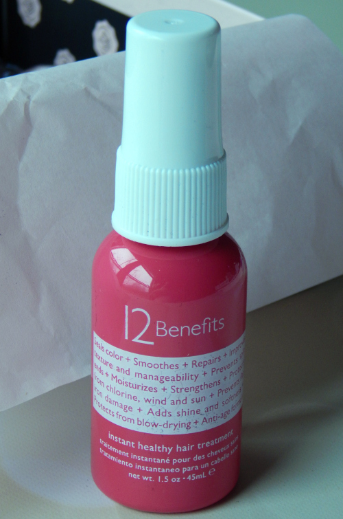 One item in the November Glossybox was the 12 Benefits Instant Healthy Hair Treatment