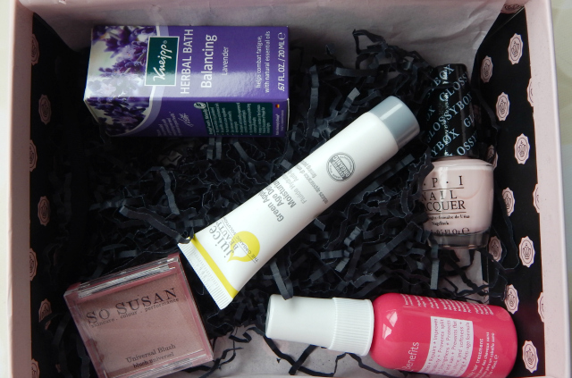 The November Glossybox contents
