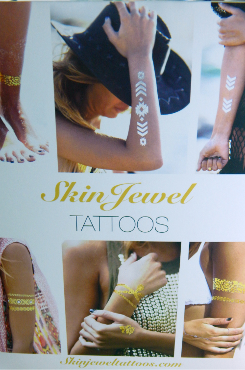One item in the January Popsugar Must Have Box was a pack of Skin Jewell Tattoos sponsored by Empire