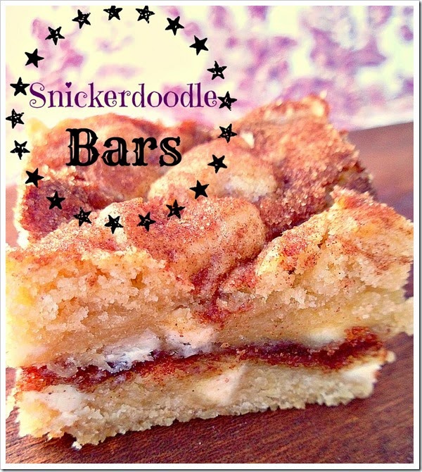 Snickerdoodle Bars from Best of the Blogosphere Link Party Week 5