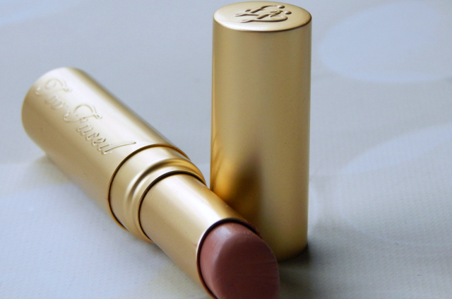 One item in my February Favorites is the Too Faced La Creme Lipstick in Nude Beach