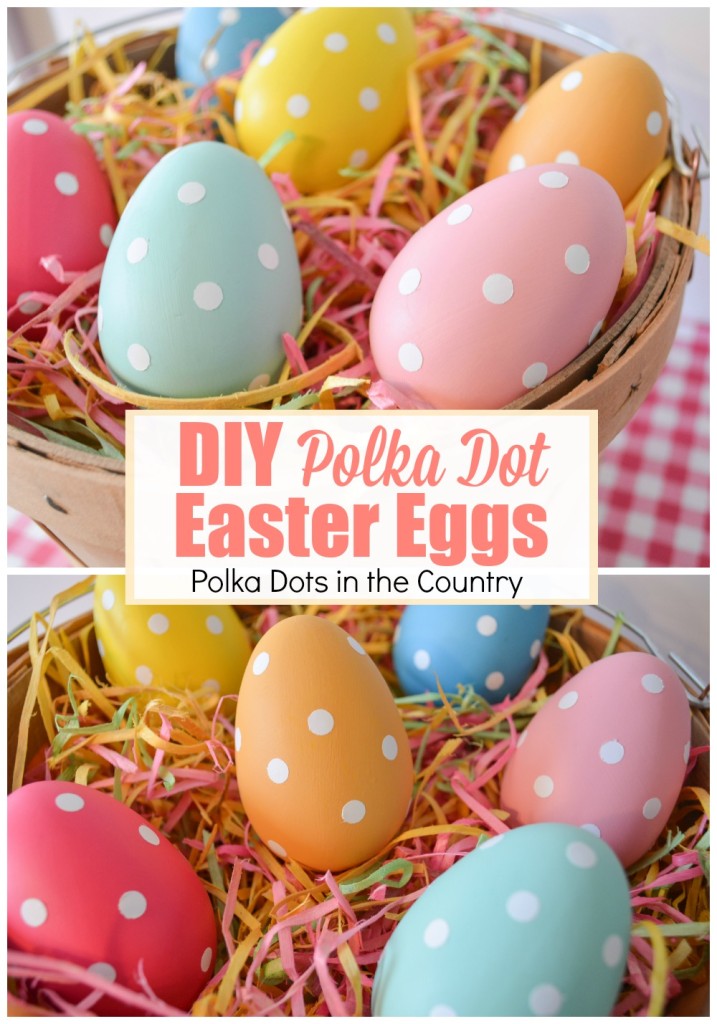 DIY Polka Dot Easter Eggs from Best of the Blogosphere Week 8