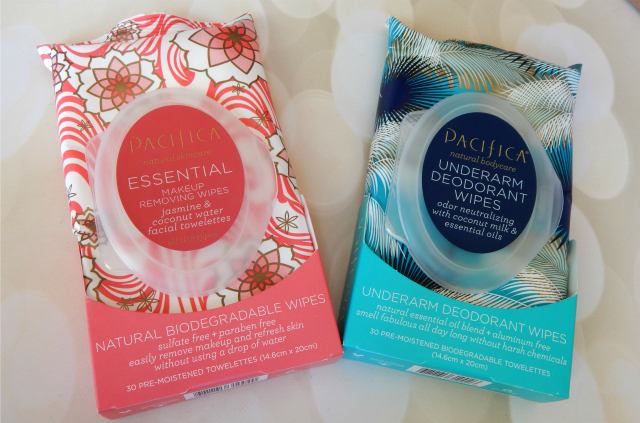 Pacifica Review and Giveaway Pacifica Essential Makeup Remover Wipes Pacifica Underarm Deodorant Wipes
