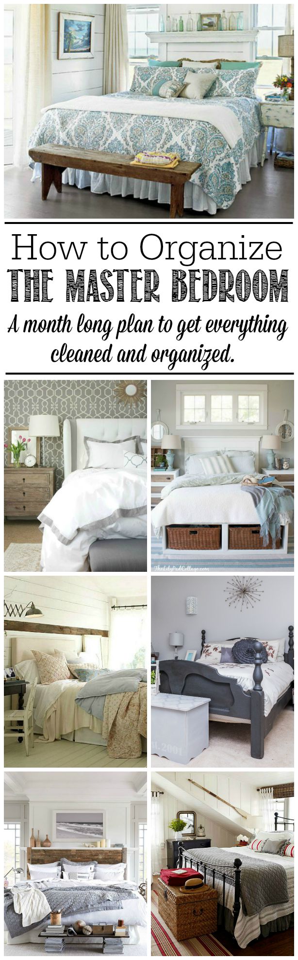 How to Organize the Master Bedroom from Best of the Blogosphere Link Party Week 36