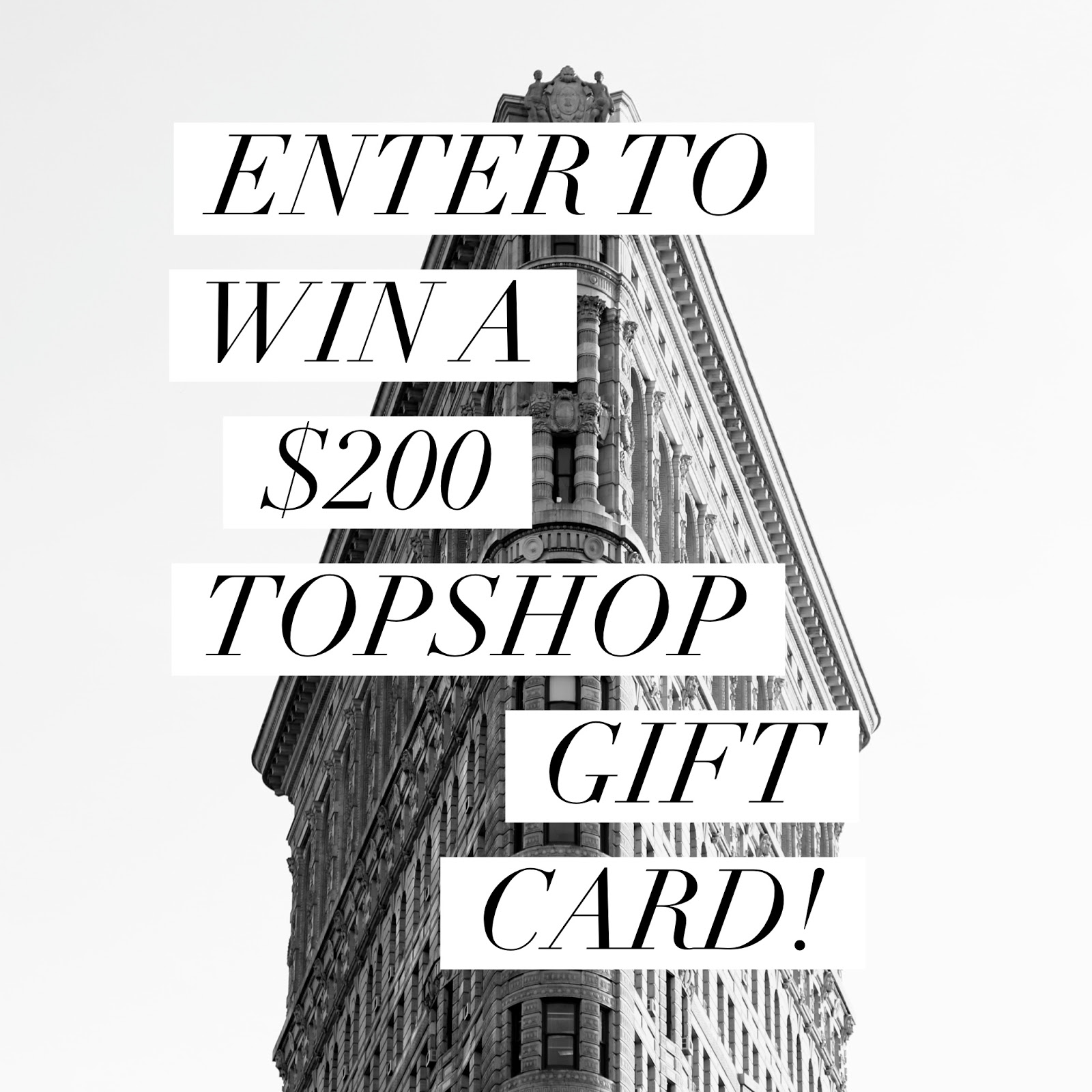 $200 Topshop Gift Card Giveaway #giveaway #topshop