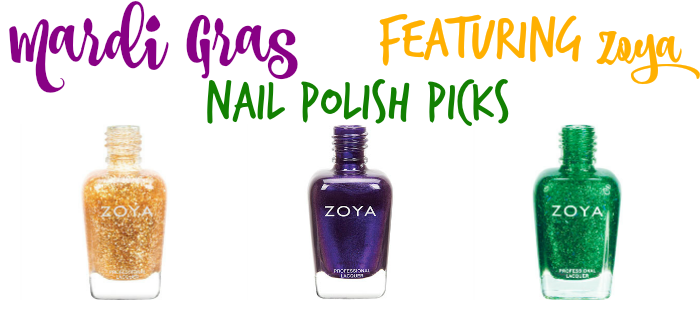Mardi Gras Nail Polish Picks featuring Zoya Featured Image