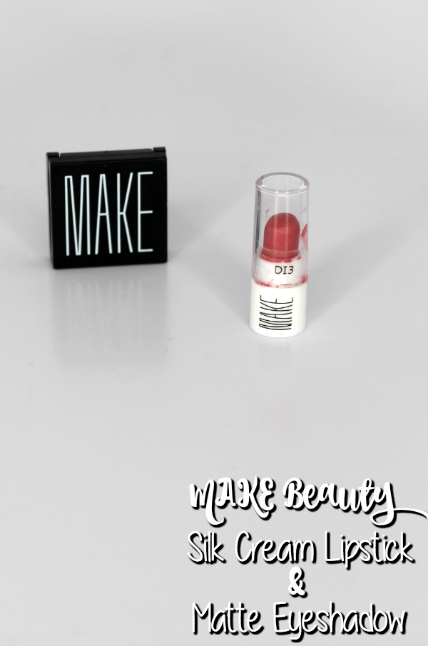 MAKE Beauty Silk Cream Lipstick and Matte Eyeshadow Review || Southeast by Midwest #beauty #bbloggers #makebeauty #brandbacker