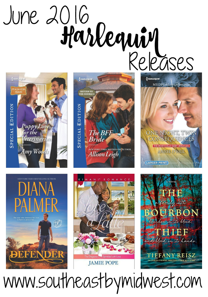 June 2016 Harlequin Releases || Southeast by Midwest #books #bookreview #literary #harlequin