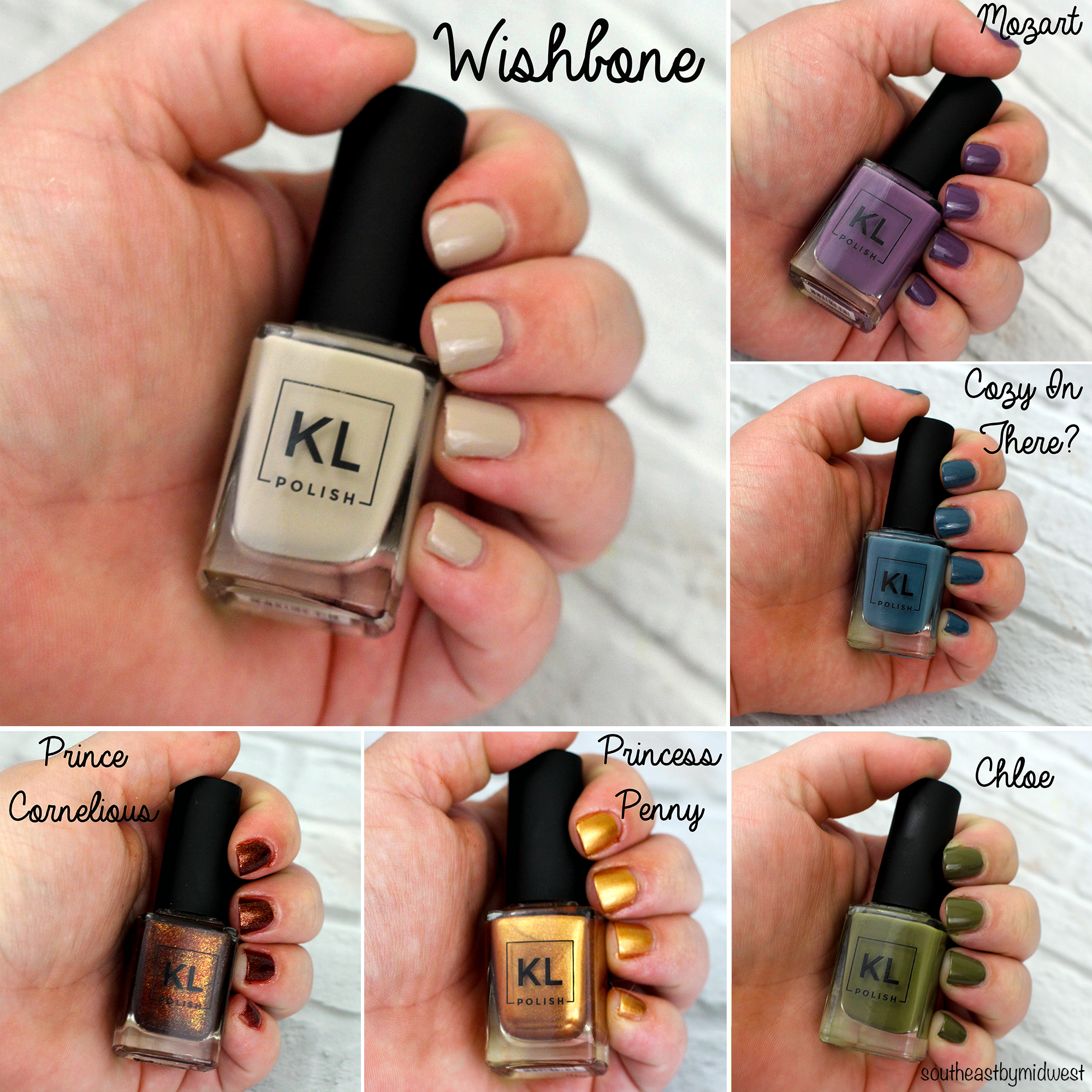 KL Polish 70's Vibes Collection Swatches || Southeast by Midwest #beauty #bbloggers #beautyguru #klpolished #klpolish