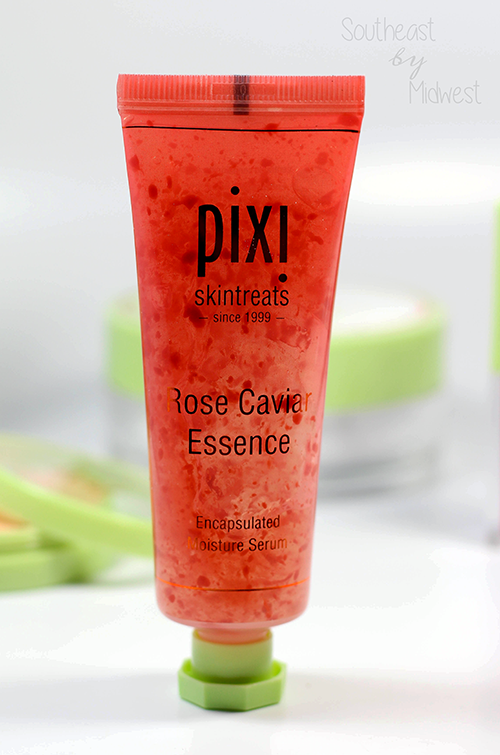 Pixi Rose Caviar Essence and Rose Flash Balm Review Essence Packaging || Southeast by Midwest #beauty #bbloggers #beautyguru #skincare #pixi #pixibeauty