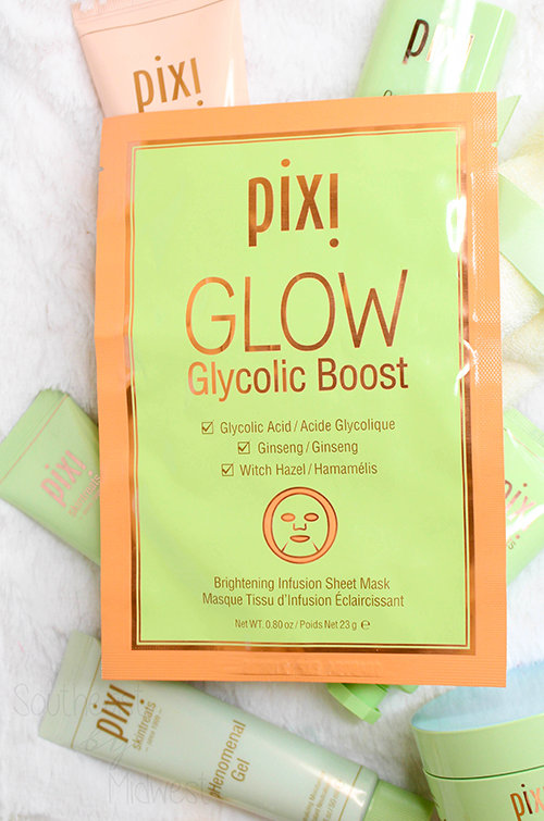 Pixi Spring and Summer 2019 Skin Care Glycolic Boost Sheet Mask || Southeast by Midwest #beauty #bbloggers #pixibeauty #pixiglowstory #pixiskintreats #prsample