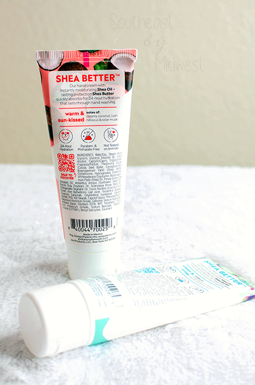 EOS Shea Butter Hand Cream Review Back || Southeast by Midwest #prsample #beauty #bbloggers #eosproducts #eoshandcream #eossheabetter