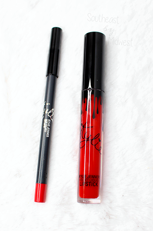 Kylie Lip Kit in Red Velvet Up Close || Southeast by Midwest #beauty #bbloggers #kyliecosmetics
