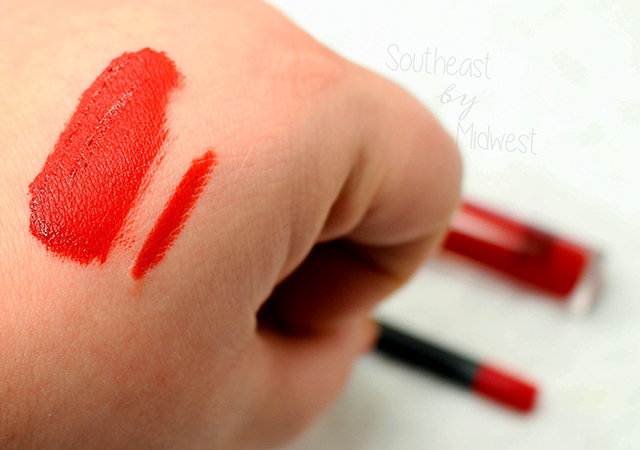 Kylie Lip Kit in Red Velvet Swatch || Southeast by Midwest #beauty #bbloggers #kyliecosmetics