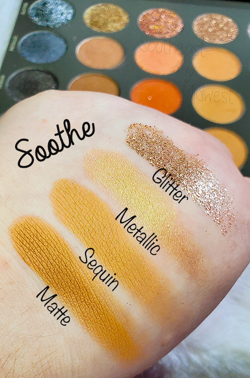 Tati Vol 1 Eyeshadow Palette Soothe Swatches || Southeast by Midwest #beauty #bbloggers #tatibeauty #swatches